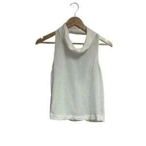 Free People Flowy Tunic Tank Womens XS White Scoop Neck Boho Hippie Chic